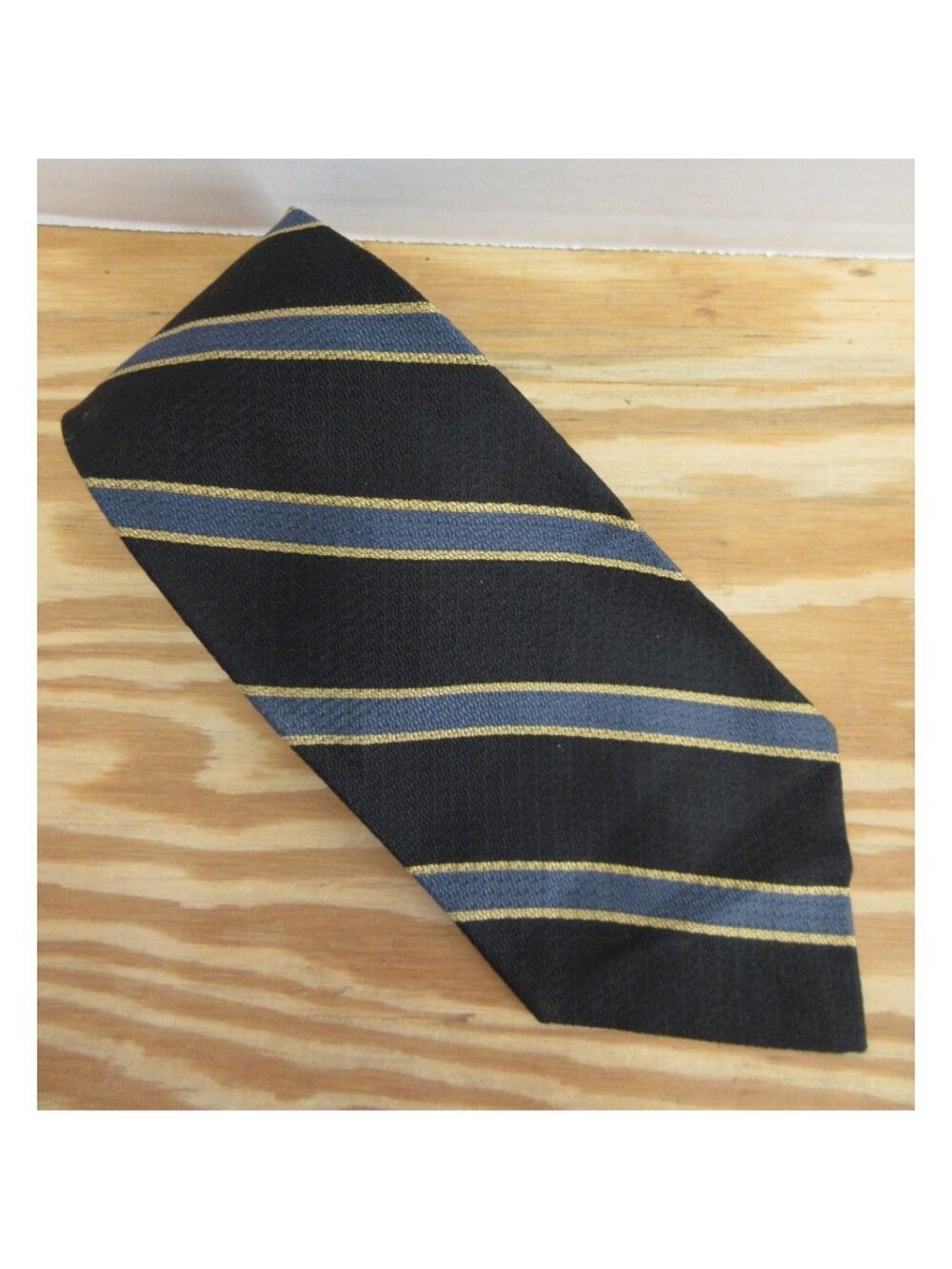 VGT Polo Ralph Lauren Neck Tie Silk Striped Textured Handmade In USA